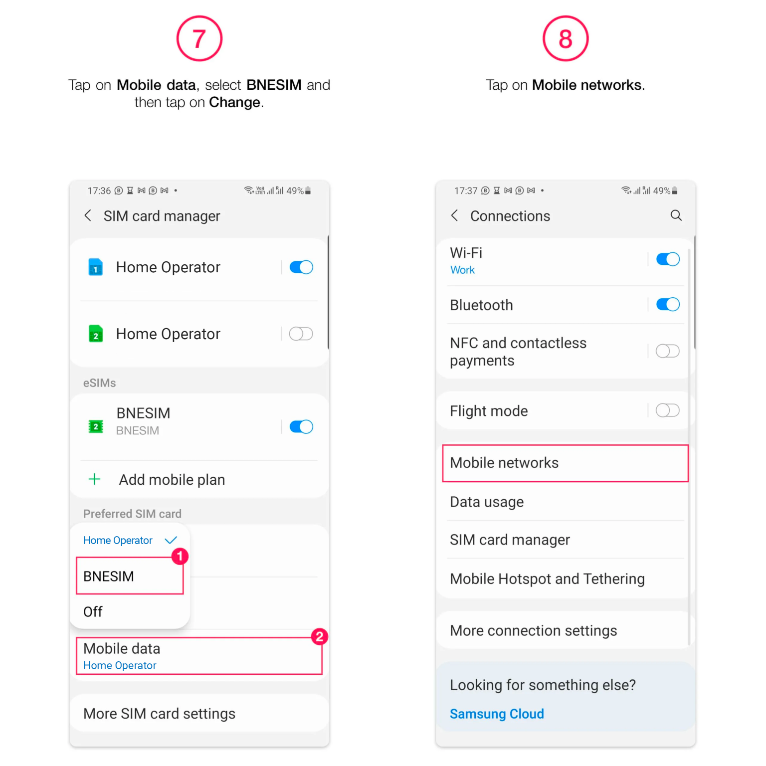 How To Install BNE ESIM On Your Android - BNESIM